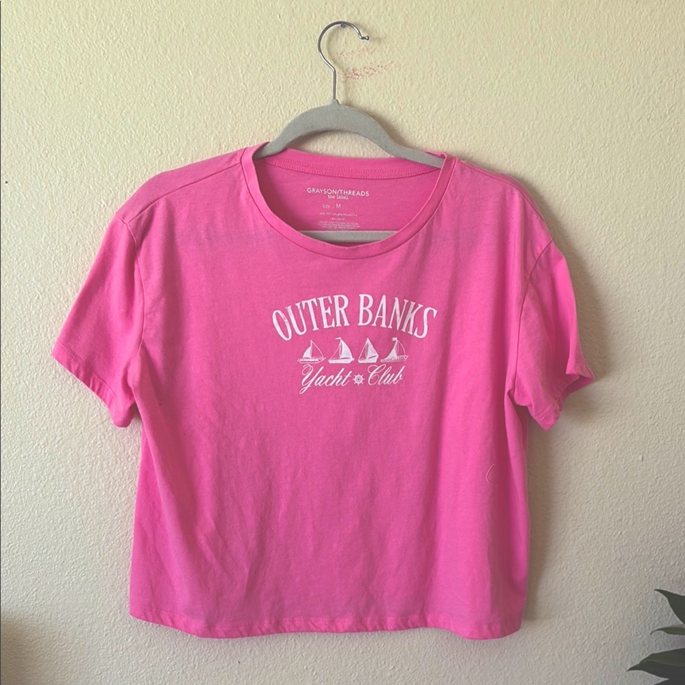 Pink Outer Banks Graphic T-Shirt 🌸🌺